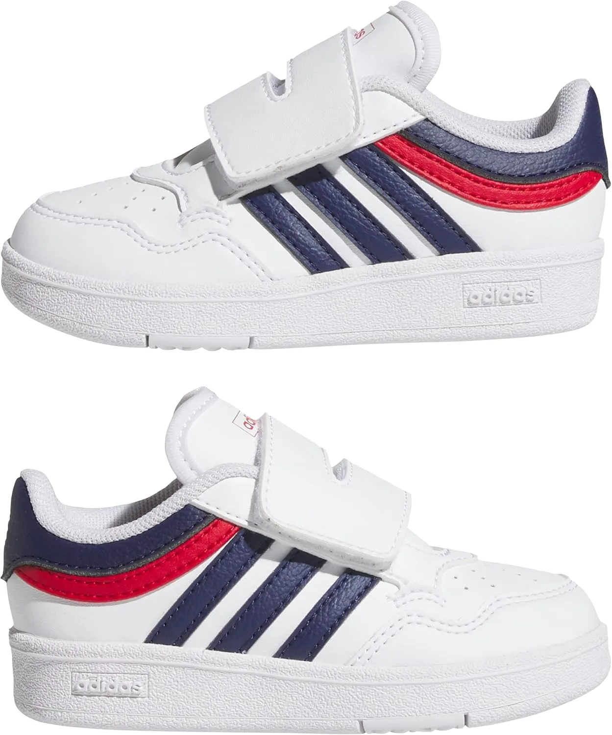 adidas Unisex-Child Hoops 4.0 Velcro Strap Sneaker