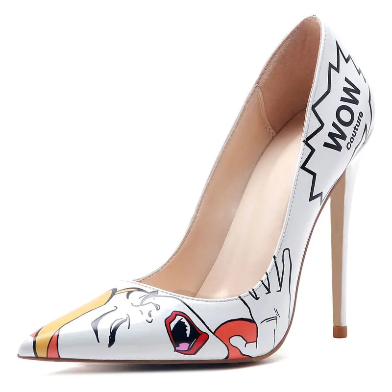 Ashley 3D Comic Book Pumps
