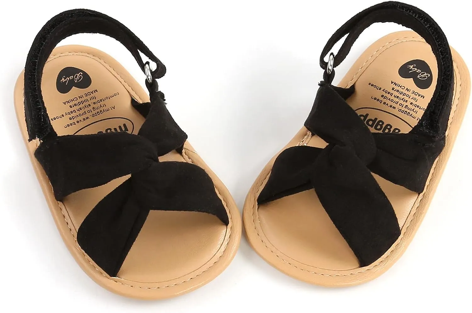 Baby Boy and Unisex Sandals Shoes Infant/Toddlers First Walking Shoes Premium Soft Anti-Slip Sole (Black, 6 Toddler)