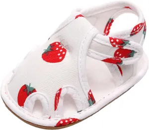 Baby Boy Sandal Infant Toddler Shoes Soft Sole Non Slip Toddler Floor Shoes Fruit Strawberry Ballerina Shoes for Babies