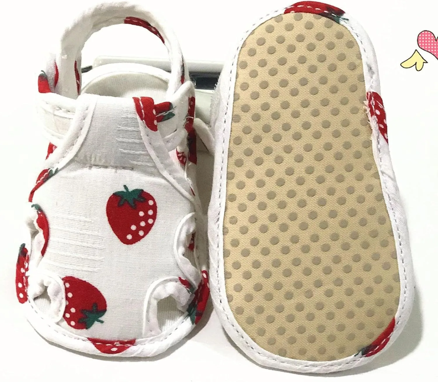 Baby Boy Sandal Infant Toddler Shoes Soft Sole Non Slip Toddler Floor Shoes Fruit Strawberry Ballerina Shoes for Babies