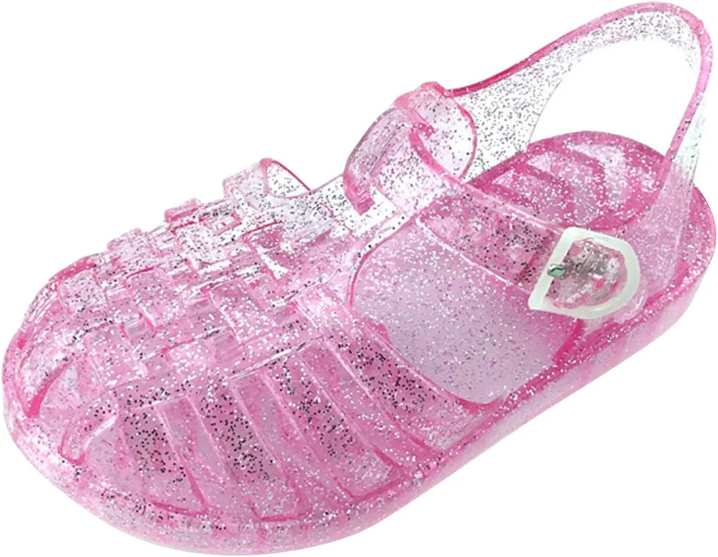 Baby Toddler Slip On Shoes Kids Boys Girls Cute Sandals Fruit Jelly Hollow Out Non-slip Soft Sole Beach Sandal Shoe L-461 Pink 9.5