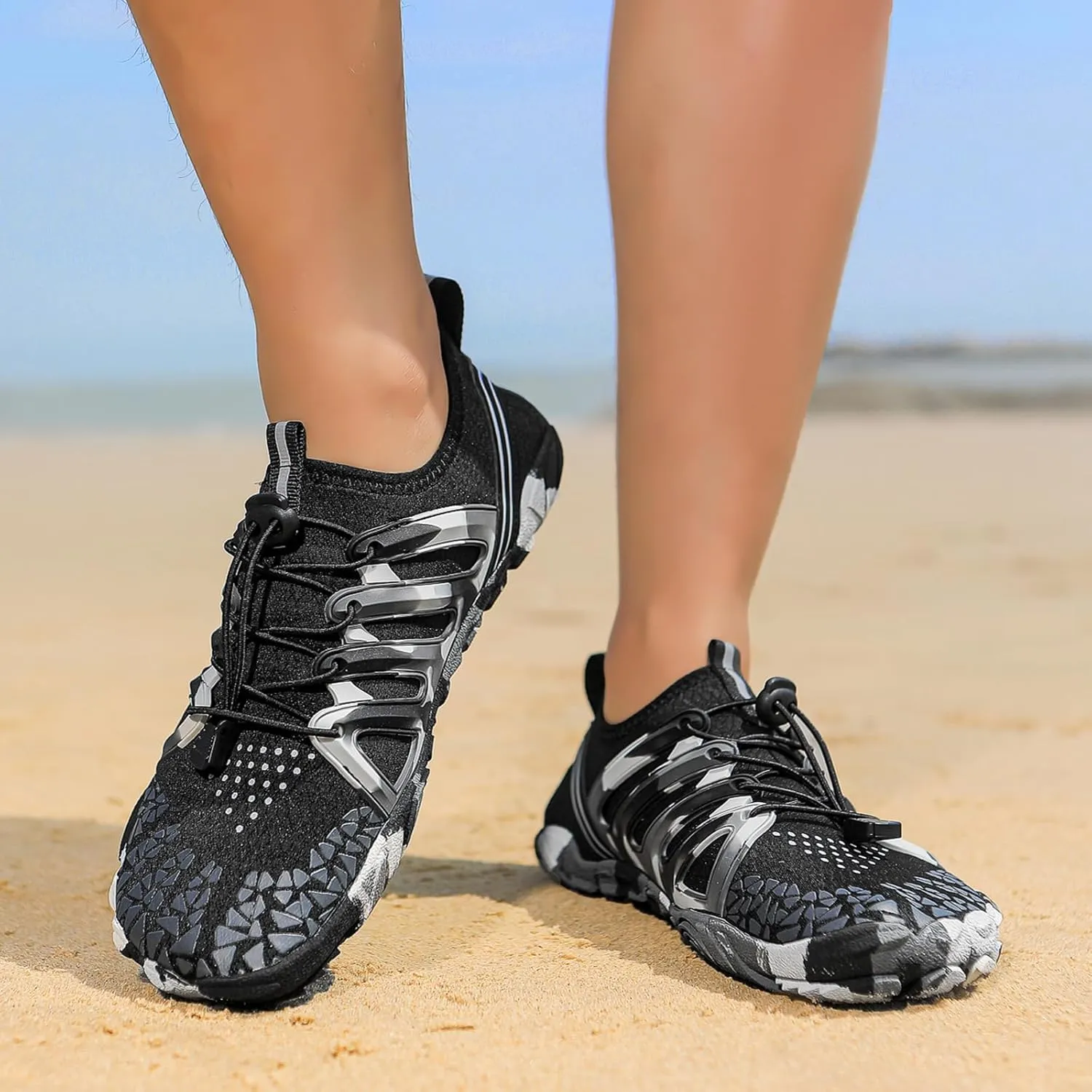 Barefoot for Women Wide Toe Box Trail Running Non-Slip Athletic Shoes Aqua Shoes Swimming Hiking Sneakers
