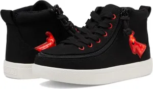 BILLY Footwear Unisex-Child Toddler Black/Red Light Ups Billy Classic D|r High Sneaker