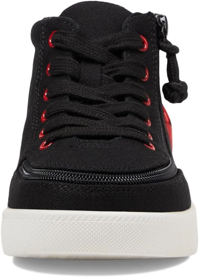 BILLY Footwear Unisex-Child Toddler Black/Red Light Ups Billy Classic D|r High Sneaker