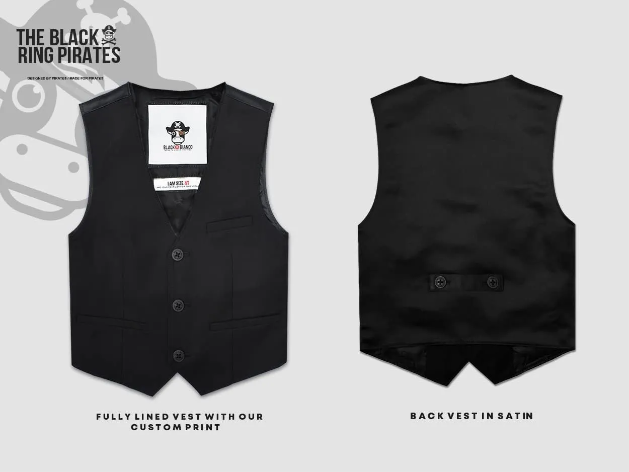 Black n Bianco Boys Slim Fit Tuxedo First Class Style Presented by Baby Muffin