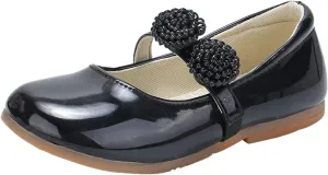 Children Loafers Leather Shoes Bowknot Girls Princess Shoes Single Shoes Performance Dress Shoes Kids Wide Shoes