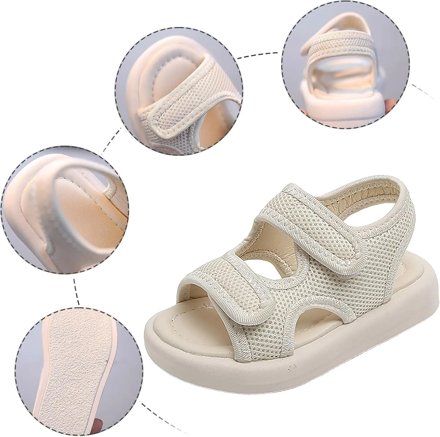 Children Shoes Comfortable Thick Sole Sandals Fashionable Outdoor Beach Sandals Girls Wide 0
