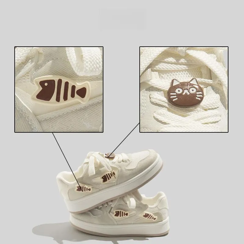 Chunky Sneakers for Women & Girls Cute Y2k Platform Mesh Running Shoes Thick Sole Walking Shoes