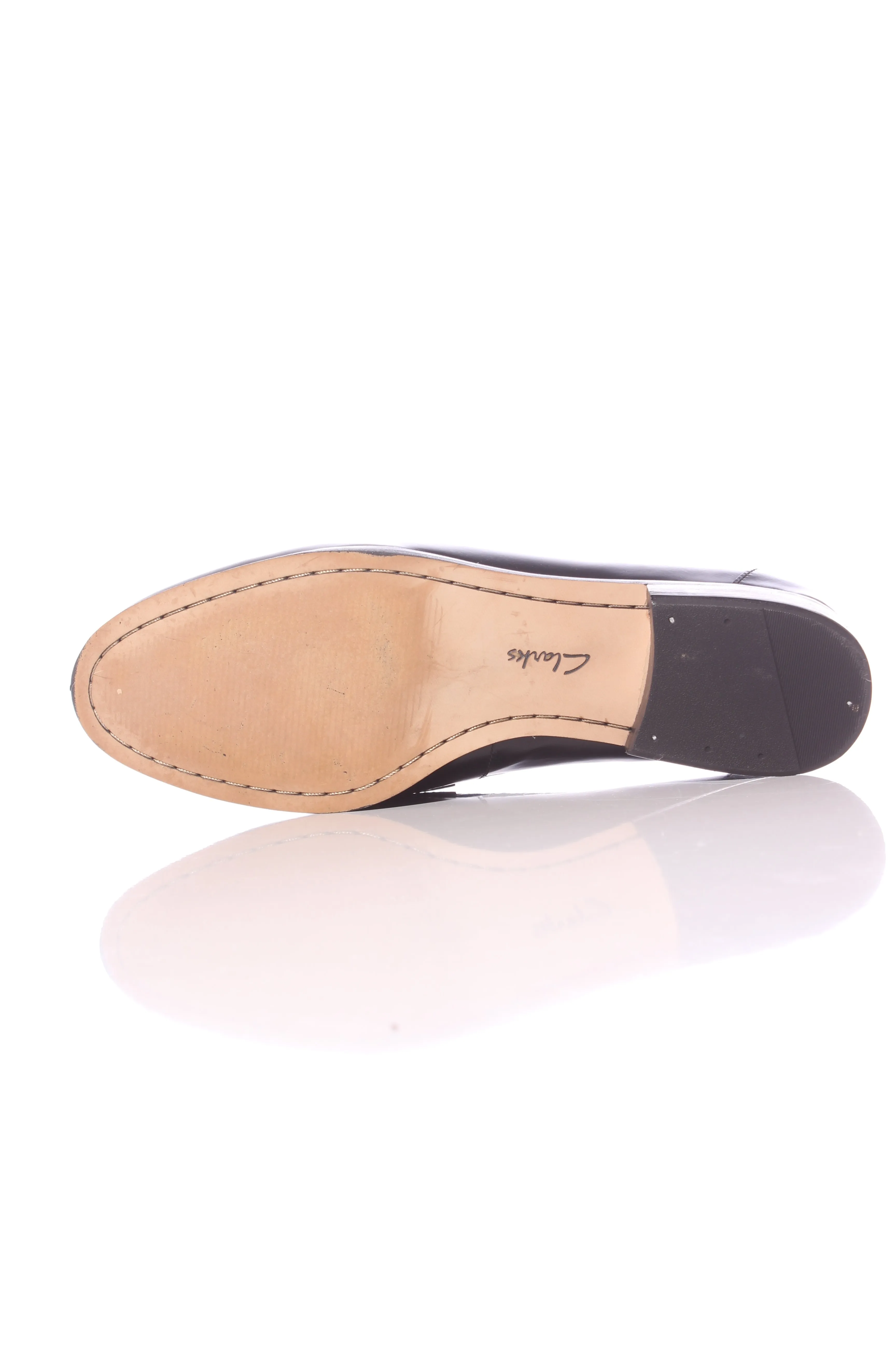 CLARKS - Monochrome leather loafers! 39