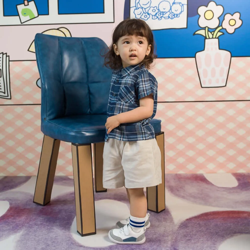Classic Julis Soft Sole Anti-slip Pre-walker Blue Baby Sneakers