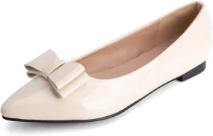 Comfort Flats Pointed Toe Slip On Patent Women Shoes