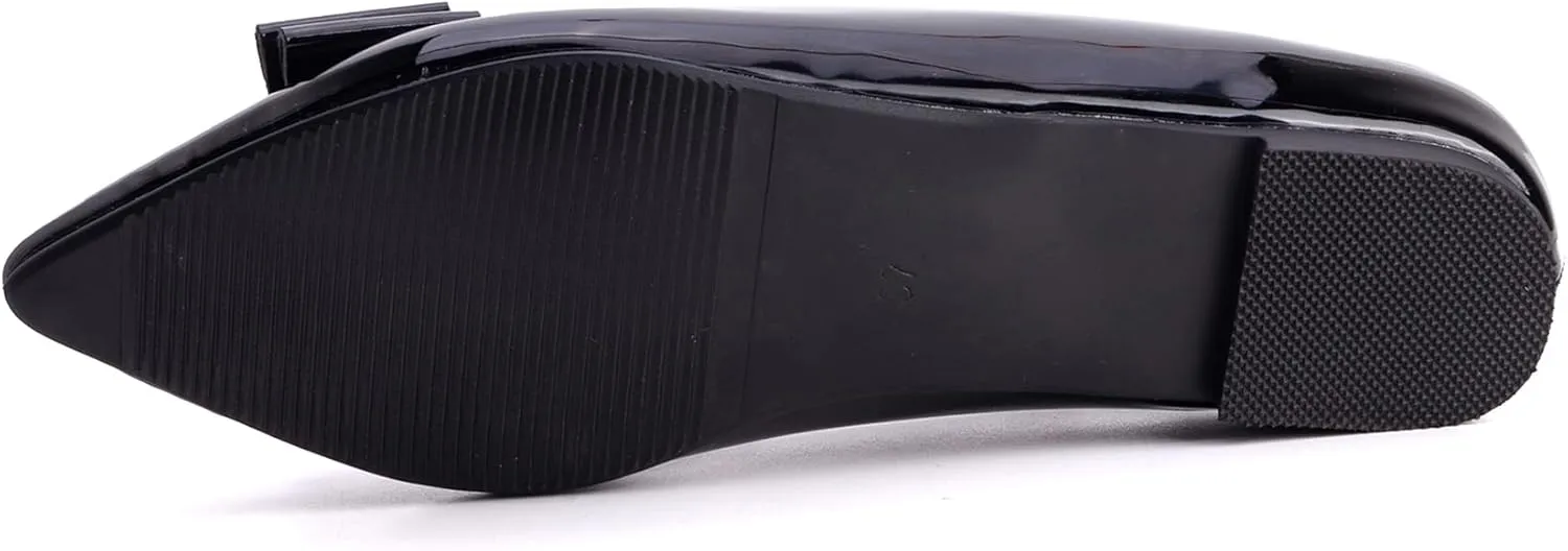 Comfort Flats Pointed Toe Slip On Patent Women Shoes