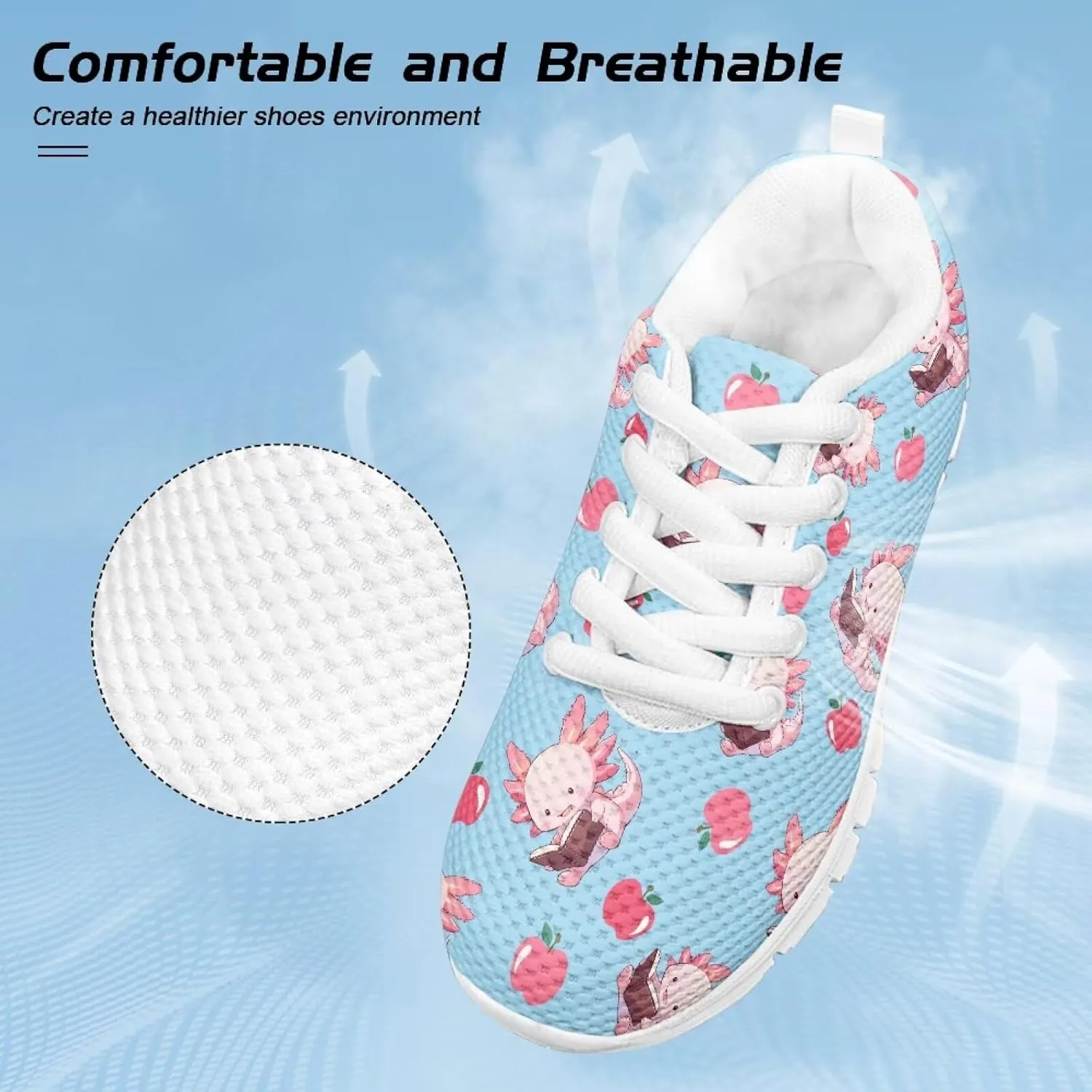 Cumagical Kids Casual Sneakers Fashionable Running Shoes Lightweight Breathable Athletic Footwear