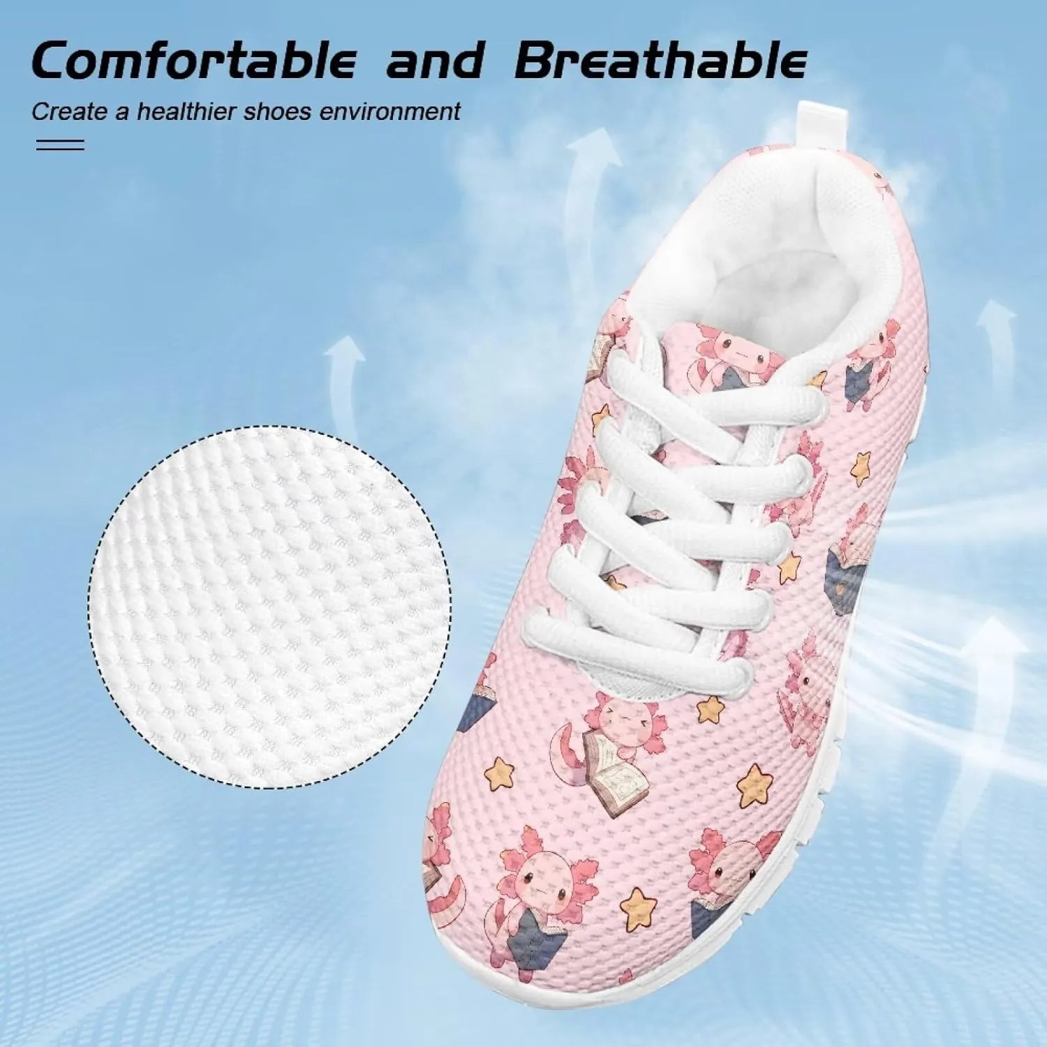 Cumagical Kids Casual Sneakers Fashionable Running Shoes Lightweight Breathable Athletic Footwear