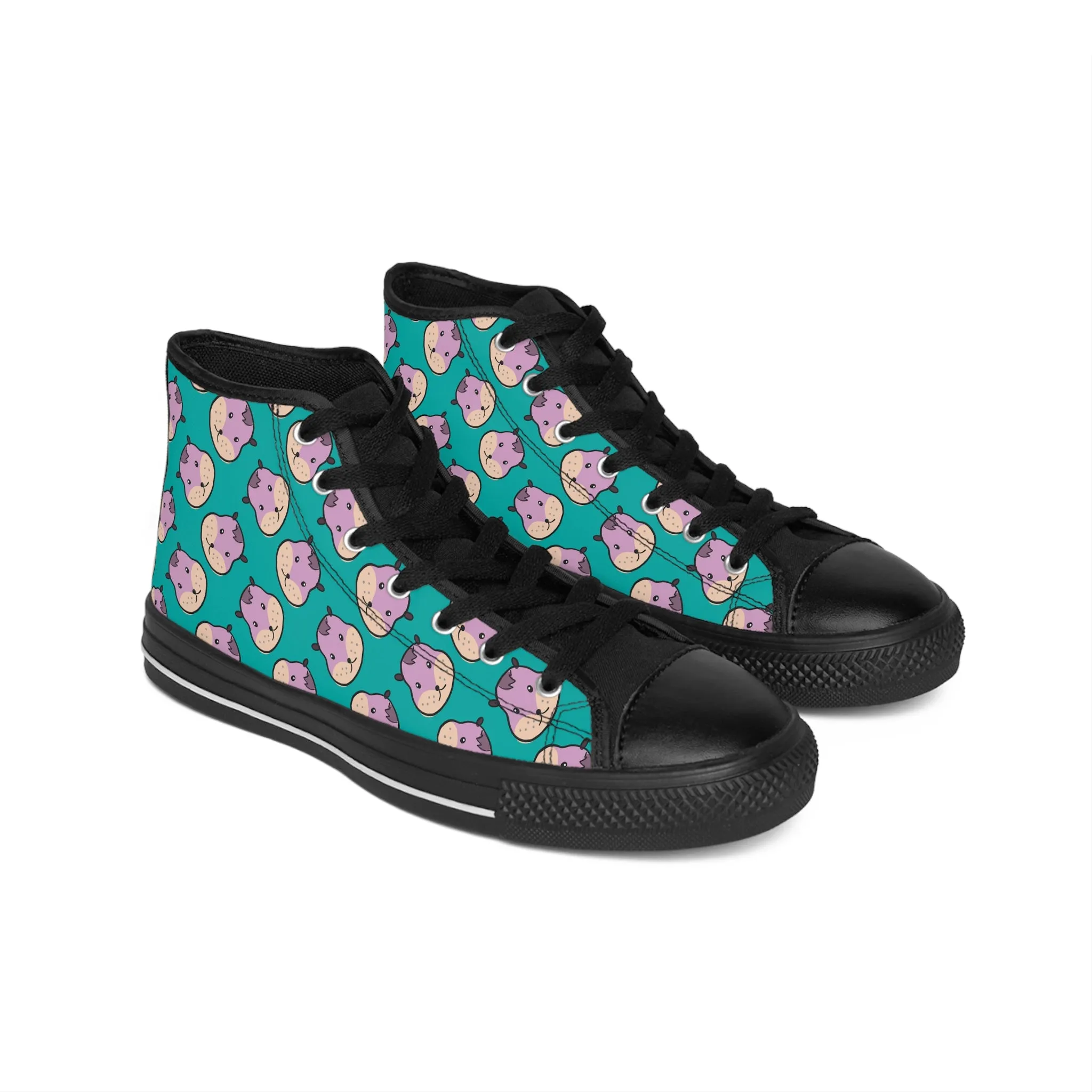 Cute Hamster Head Men's Classic Sneakers