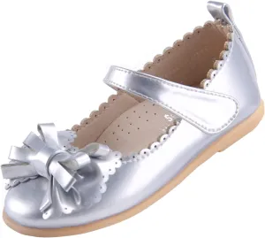 EIGHT KM Toddler Girls Dress Shoes  Girls Mary Jane Shoes | Mary Jane Flats - Ballet Flats  Party, Flower Girl, Wedding Dress Shoes for Girls  Comfortable & Non-Slip Design for Ages up to 7