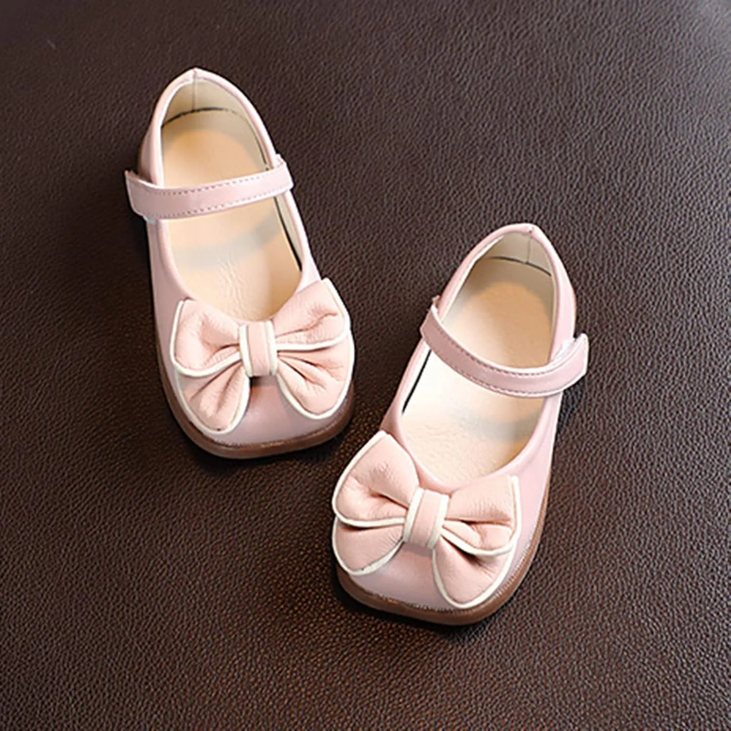 Flower Girl Ballet Flat Bow Ballerina Mary Jane Dress Shoes for Pary School Wedding Baptism Elegant xfords