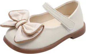 Flower Girl Ballet Flat Bow Ballerina Mary Jane Dress Shoes for Pary School Wedding Baptism Elegant xfords
