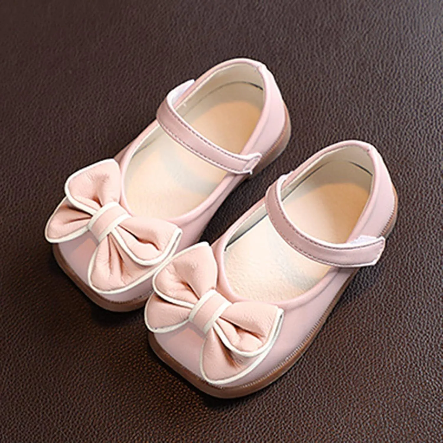 Flower Girl Ballet Flat Bow Ballerina Mary Jane Dress Shoes for Pary School Wedding Baptism Elegant xfords