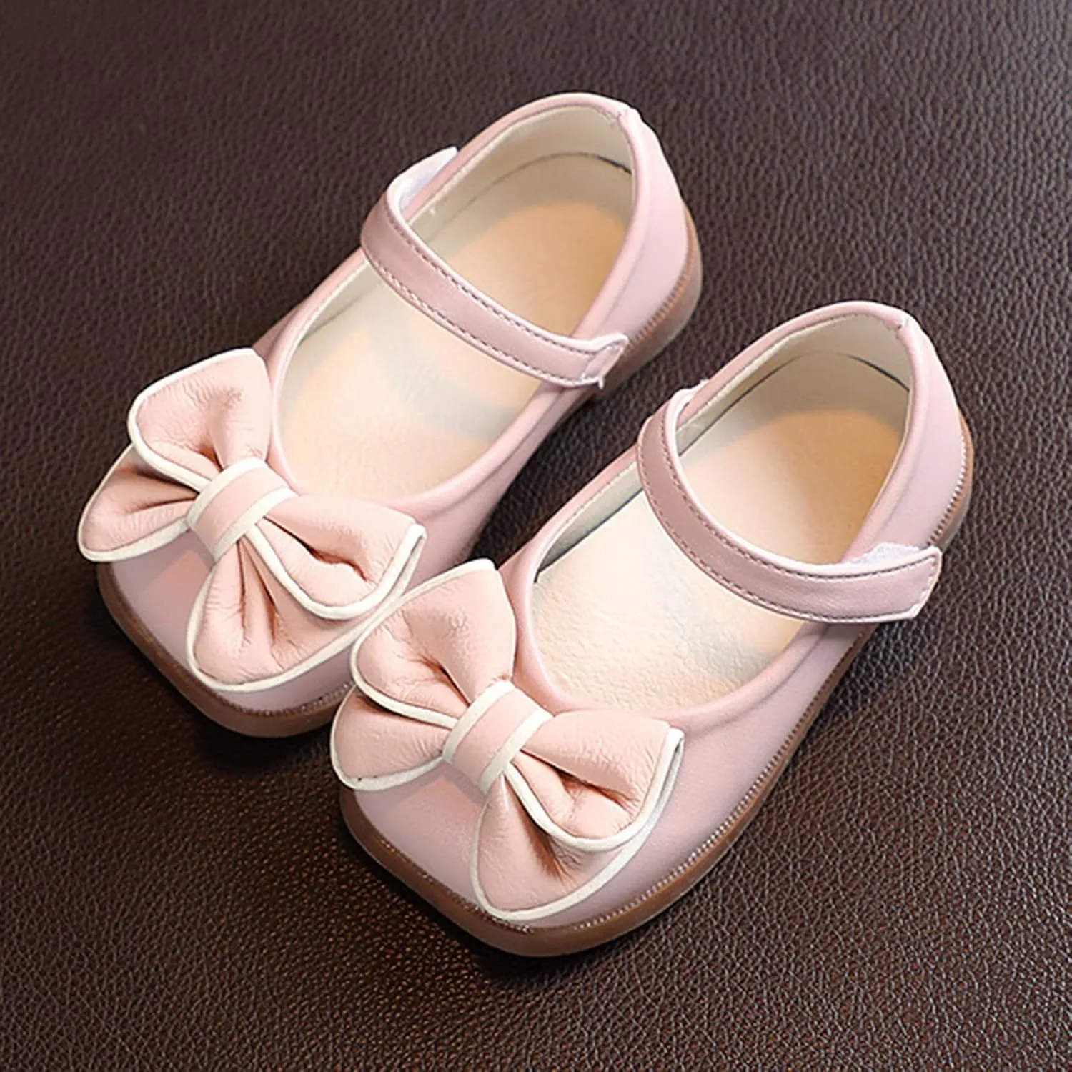 Flower Girl Ballet Flat Bow Ballerina Mary Jane Dress Shoes for Pary School Wedding Baptism Elegant xfords
