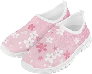 Girls Athletic Shoes Cute Kids Gym Running Slip On Shoes for Girls