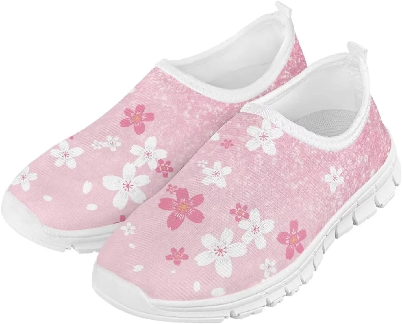 Girls Athletic Shoes Cute Kids Gym Running Slip On Shoes for Girls