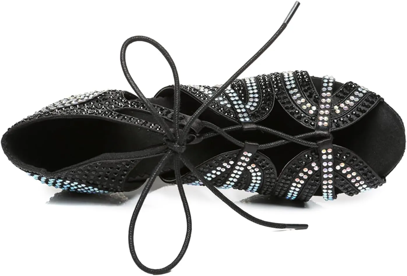 Glitter Dance Shoes for Women Rhinestones Ballroom Stylish Bridal Wedding Sandals