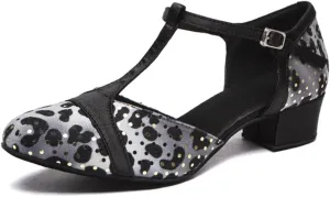 Glitter Dance Shoes for Women Sequins Ballroom Stylish Bridal Wedding Comfort Closed Toe Shoes