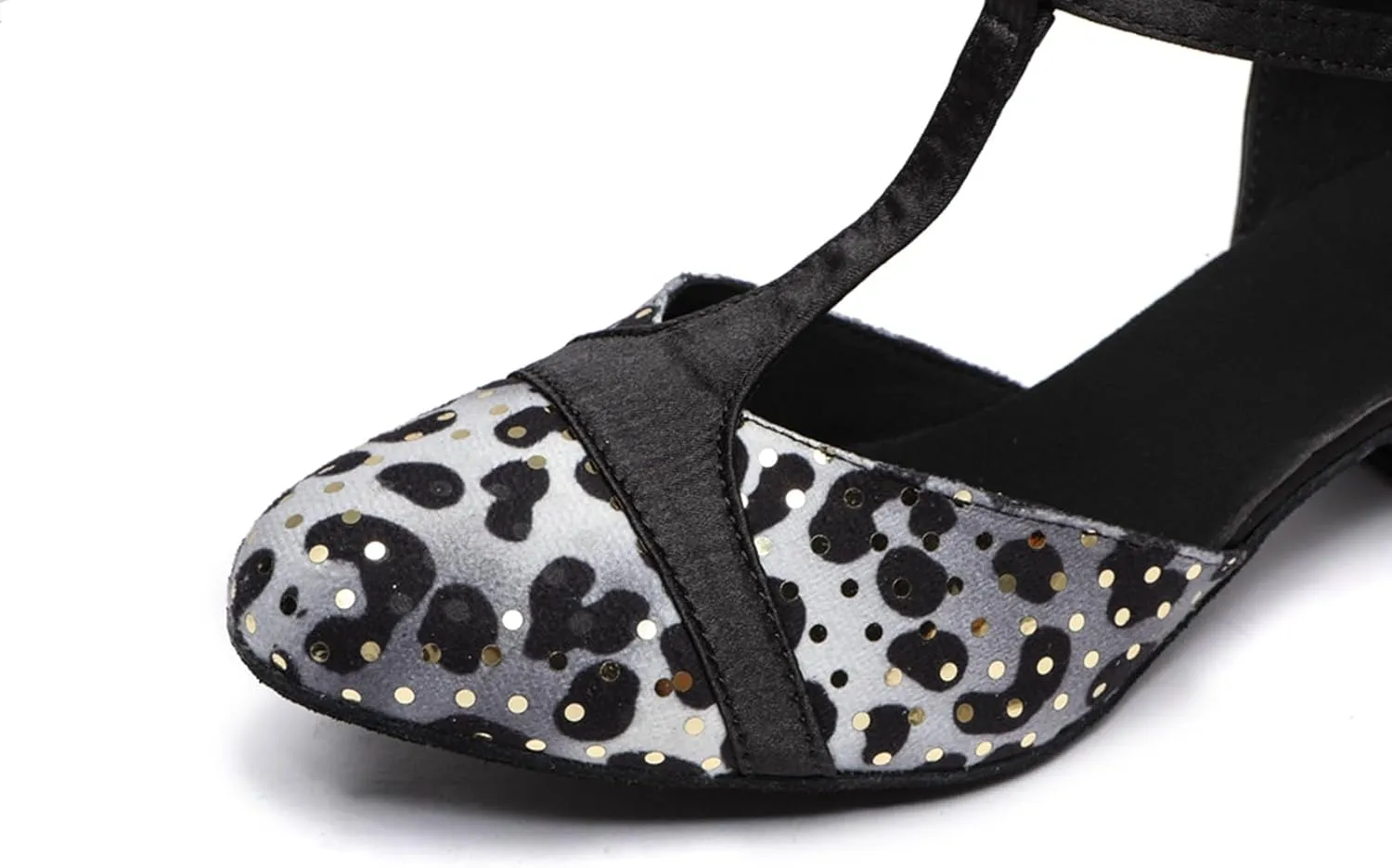 Glitter Dance Shoes for Women Sequins Ballroom Stylish Bridal Wedding Comfort Closed Toe Shoes