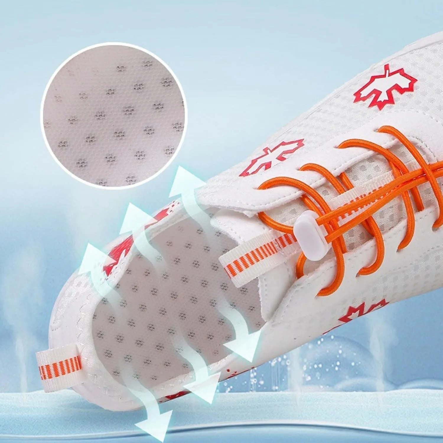 Hike Barefoot Shoes Women, Maple Leaf Print Grounded Barefoot Footwear Shoes, Neuropathy Walking Shoe Wide Toe Box Zero Drop Beach Sneakers for Gym Athletic Walking Running Sneakers Water Resistant