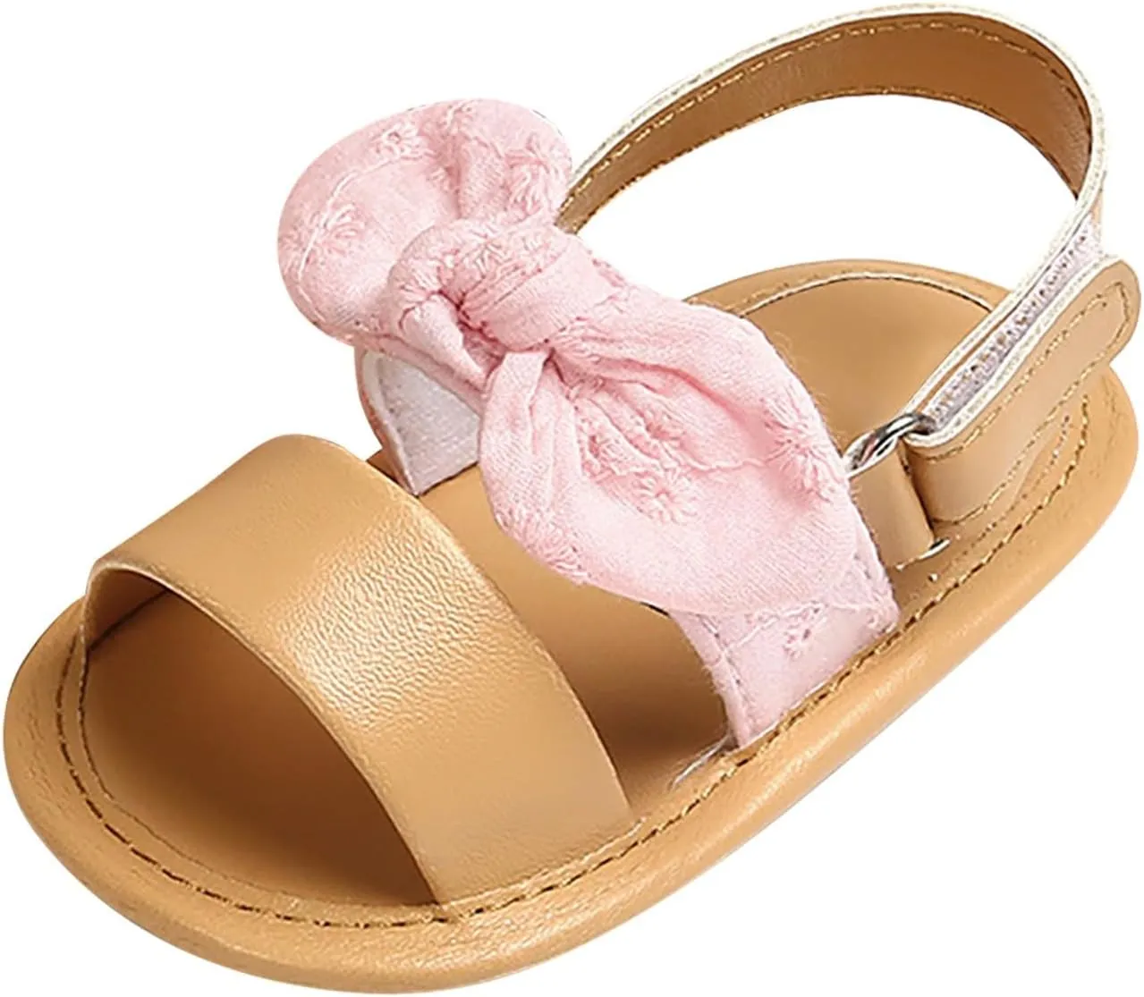 Infant Baby Girls Summer Bowknot Sandals Soft Sole Newborn Toddler First Walker Wedding Dress Shoes 2025 Stylish