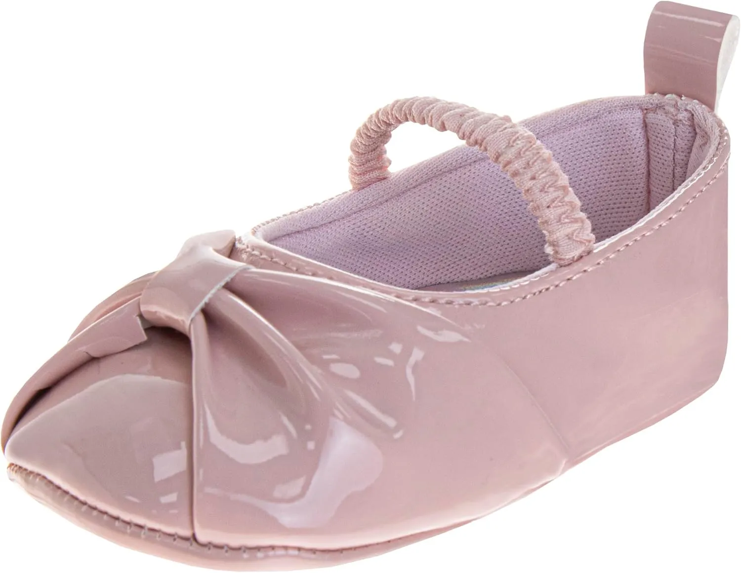 Josmo Baby Girl Dress Shoes Soft Sole Flats Crib Shoes Bowknot & Floral Design for Newborn & First Walker Sandals Size 2-4 Infant