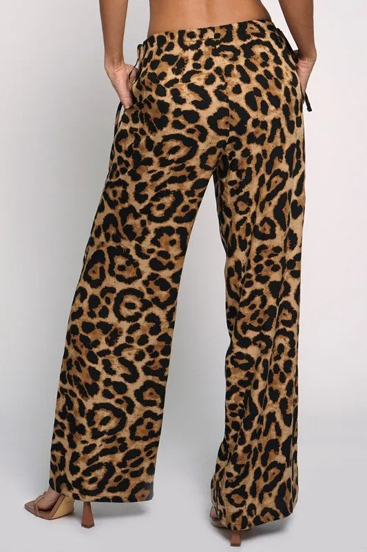 Leopard Flowy Pants