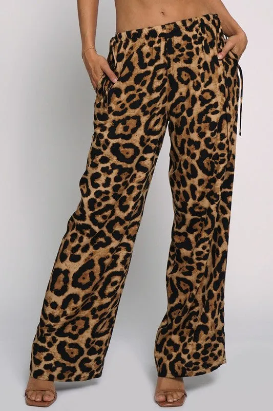 Leopard Flowy Pants