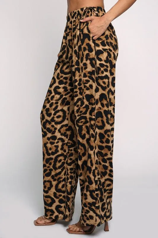 Leopard Flowy Pants