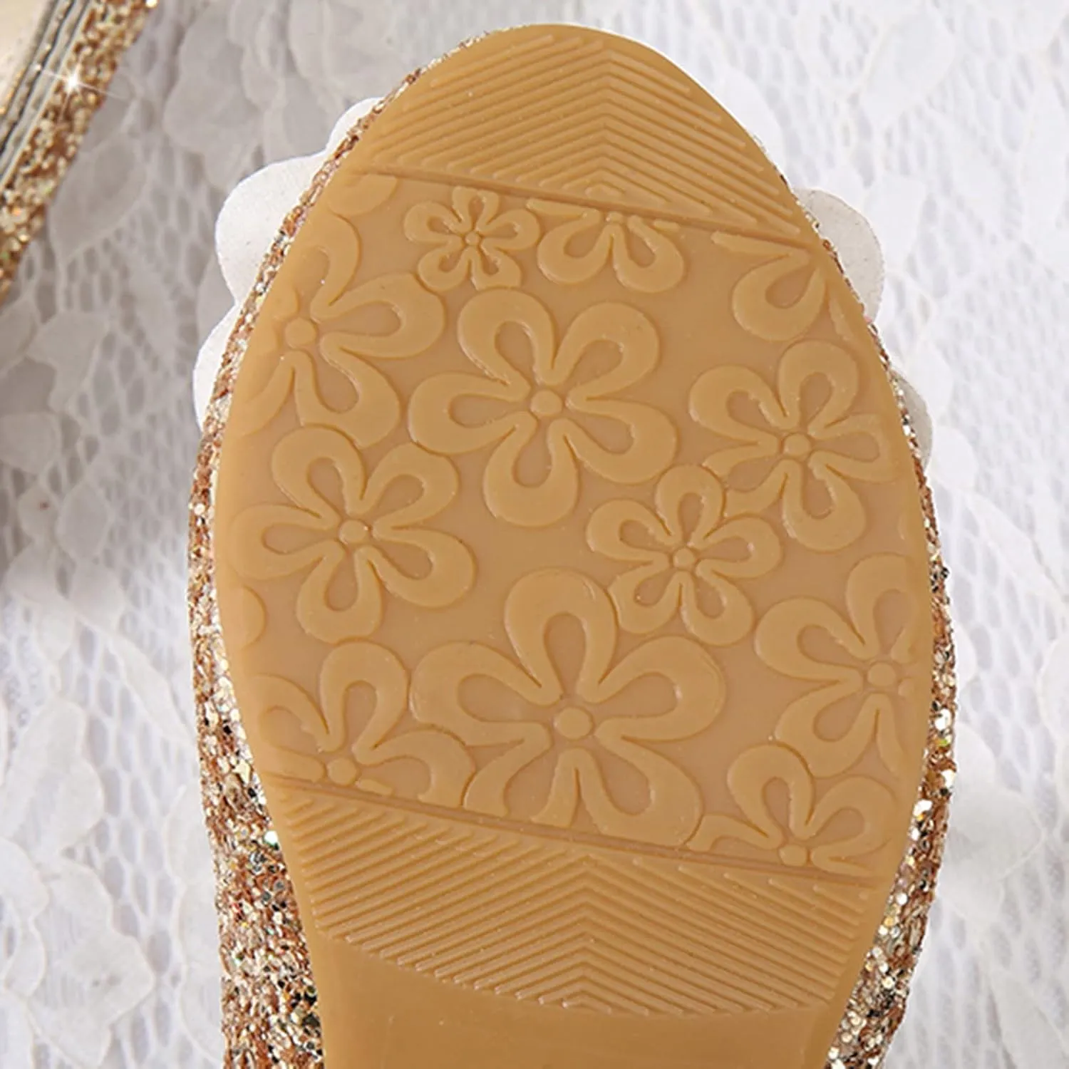 Little Girls Princess Glitter Bowknot Dress Shoes Kids Mary Jane Low Heels Pary Wedding Dazzling Elegant Shoes