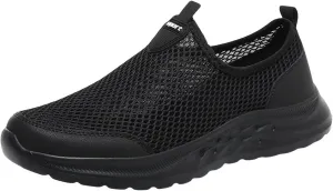 Men Sports Shoes Fashionable New Pattern Mesh Hollow Breathable Comfortable Flat Bottom Lightweight Slip On Seasonal Casual Shoes Casual Sneaker Boots for Men