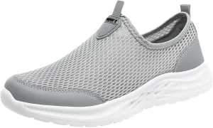 Men Sports Shoes Fashionable New Pattern Mesh Hollow Breathable Comfortable Flat Bottom Lightweight Slip On Seasonal Casual Shoes Casual Sneaker Boots for Men