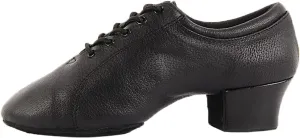 Mens Fashionable Modern Classic Rumba Closed Toe Ballroom Standard Dance Shoes, Black, 8