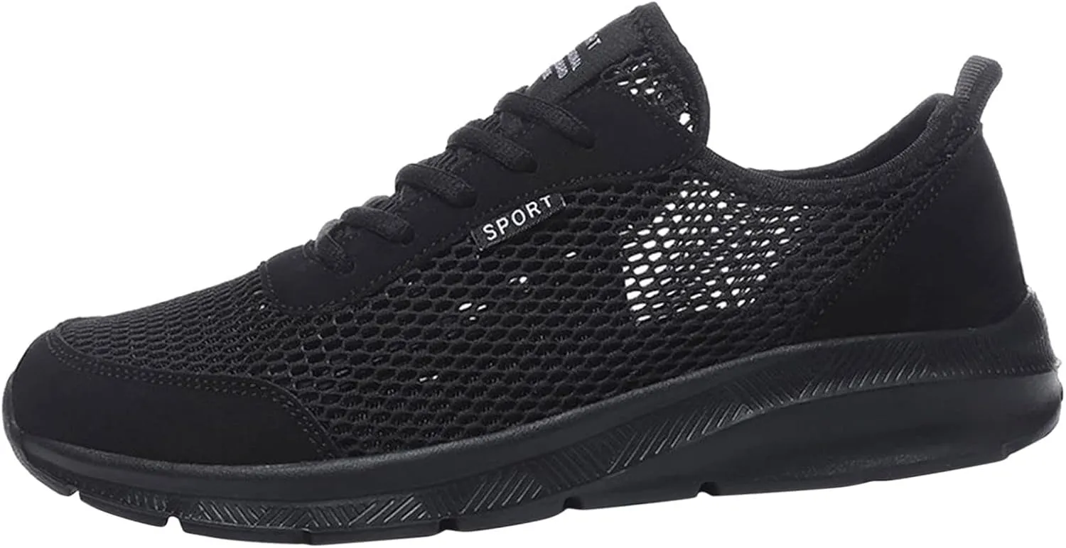 Mens Walking Shoes Slip on Sneakers Mesh Breathable Running Shoes Casual Comfortable Work Shoes for Athletic Tennis