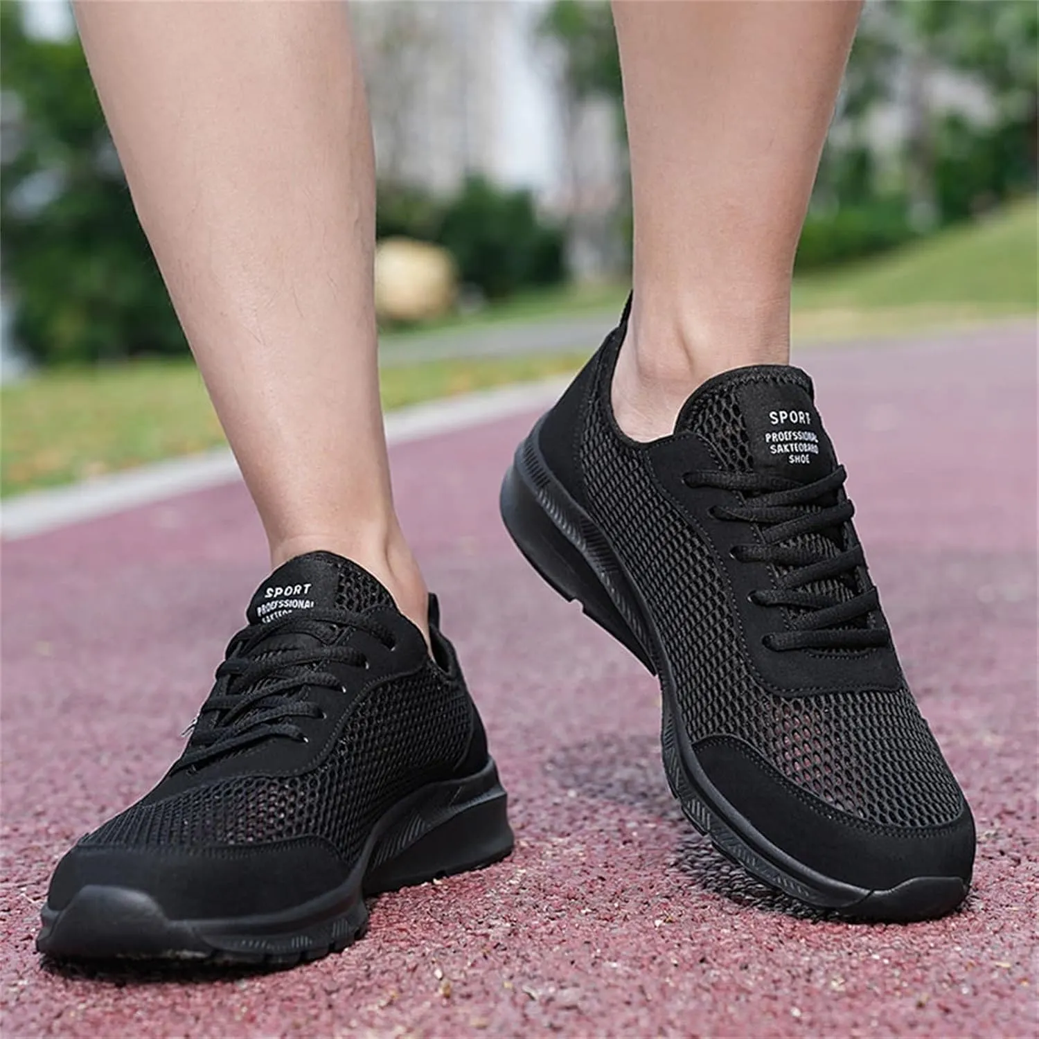 Mens Walking Shoes Slip on Sneakers Mesh Breathable Running Shoes Casual Comfortable Work Shoes for Athletic Tennis