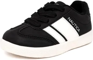 Nautica Boys Girls Casual Fashion Shoes  Comfortable Soccer Classic Walking Tennis Sneakers for Kids  Breathable, Lightweight & Flexible (Lace Up/Bungee) (Low-Top/High Top)