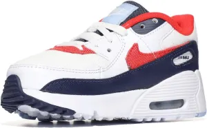 Nike Baby Boy's Air Max 90 (Infant/Toddler) White/Chile Red/Midnight Navy 5 Toddler M