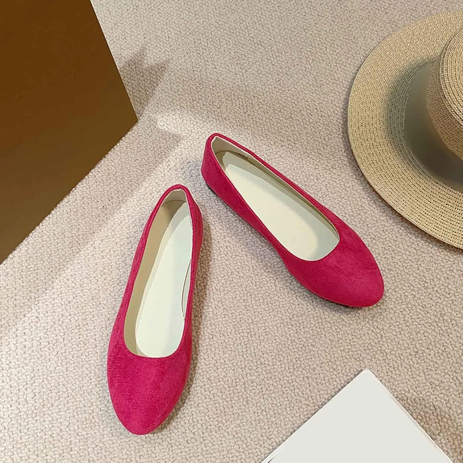 Platform Loafers for Women Summer Ballet Flats Dressy Pointed Toe Comfortable Wedding Casual Work Walking Shoes