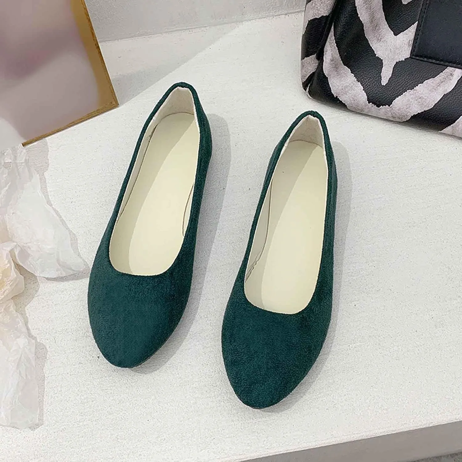Platform Loafers for Women Summer Ballet Flats Dressy Pointed Toe Comfortable Wedding Casual Work Walking Shoes