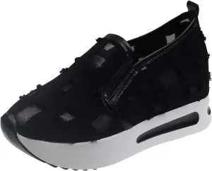 Platform Sneakers for Women Embroidery Floral Breathable Fashion Sneakers Wide Width Chunky Sole Shoes Comfortable Walking Shoes Non Slip Loafers