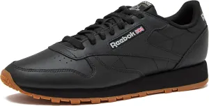Reebok Classic Leather Sneakers for Men - Black or White Tennis Mens Shoes Size 6 to 18