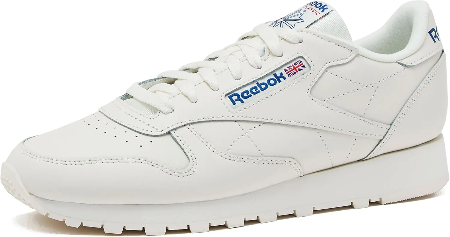 Reebok Classic Leather Sneakers for Men - Black or White Tennis Mens Shoes Size 6 to 18