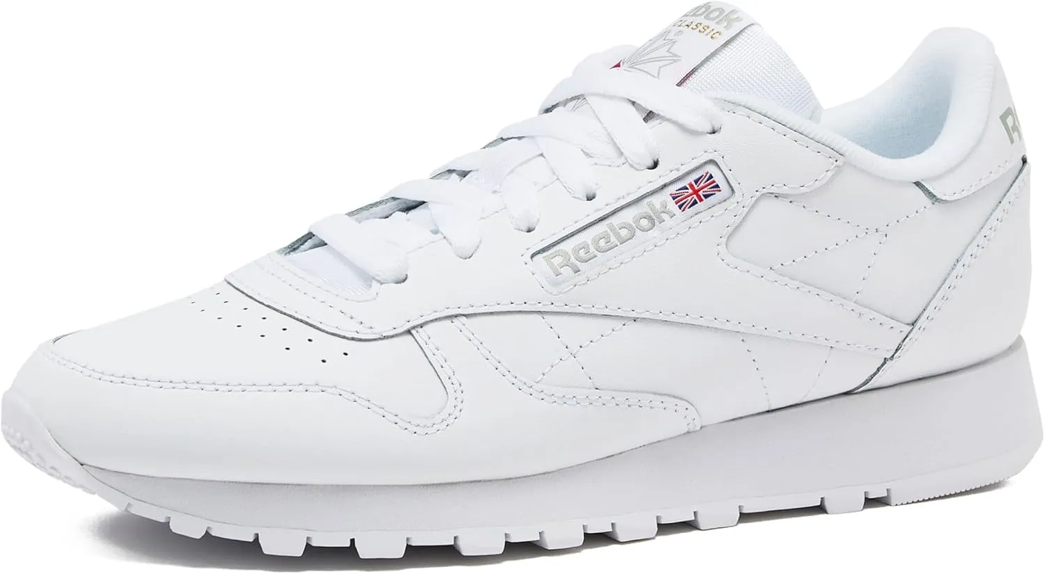 Reebok Classic Leather Sneakers for Men - Black or White Tennis Mens Shoes Size 6 to 18